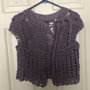 Handmade crochet vest